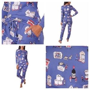 Munki Munki Ladies' 3-piece Pajama Set